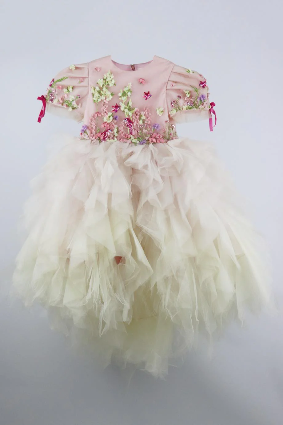 MISCHKA AOKI KIDS GIRLS EMBELLISHED TULLE DRESS 8 YEARS - Image 2