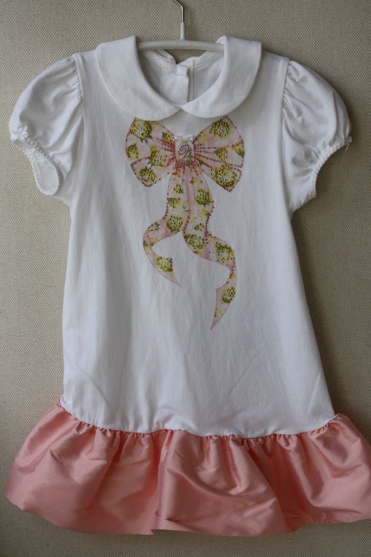 MISS BLUMARINE BABY BOW PRINT DRESS 18 MONTHS - Image 3