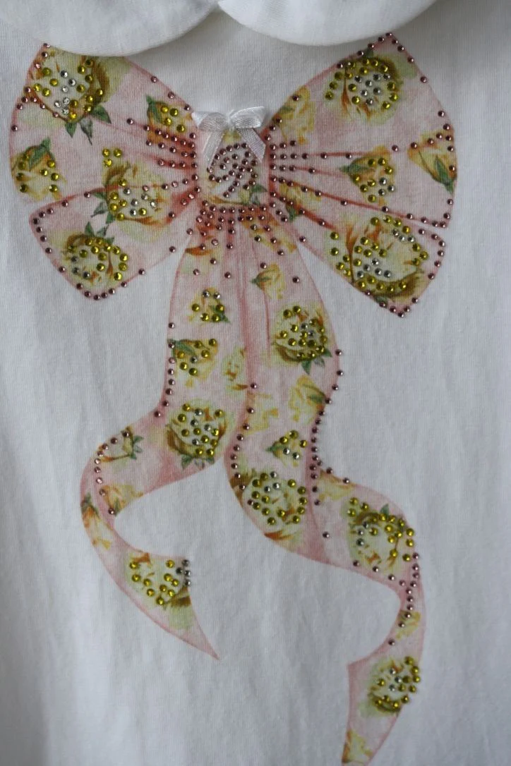 MISS BLUMARINE BABY BOW PRINT DRESS 18 MONTHS - Image 5