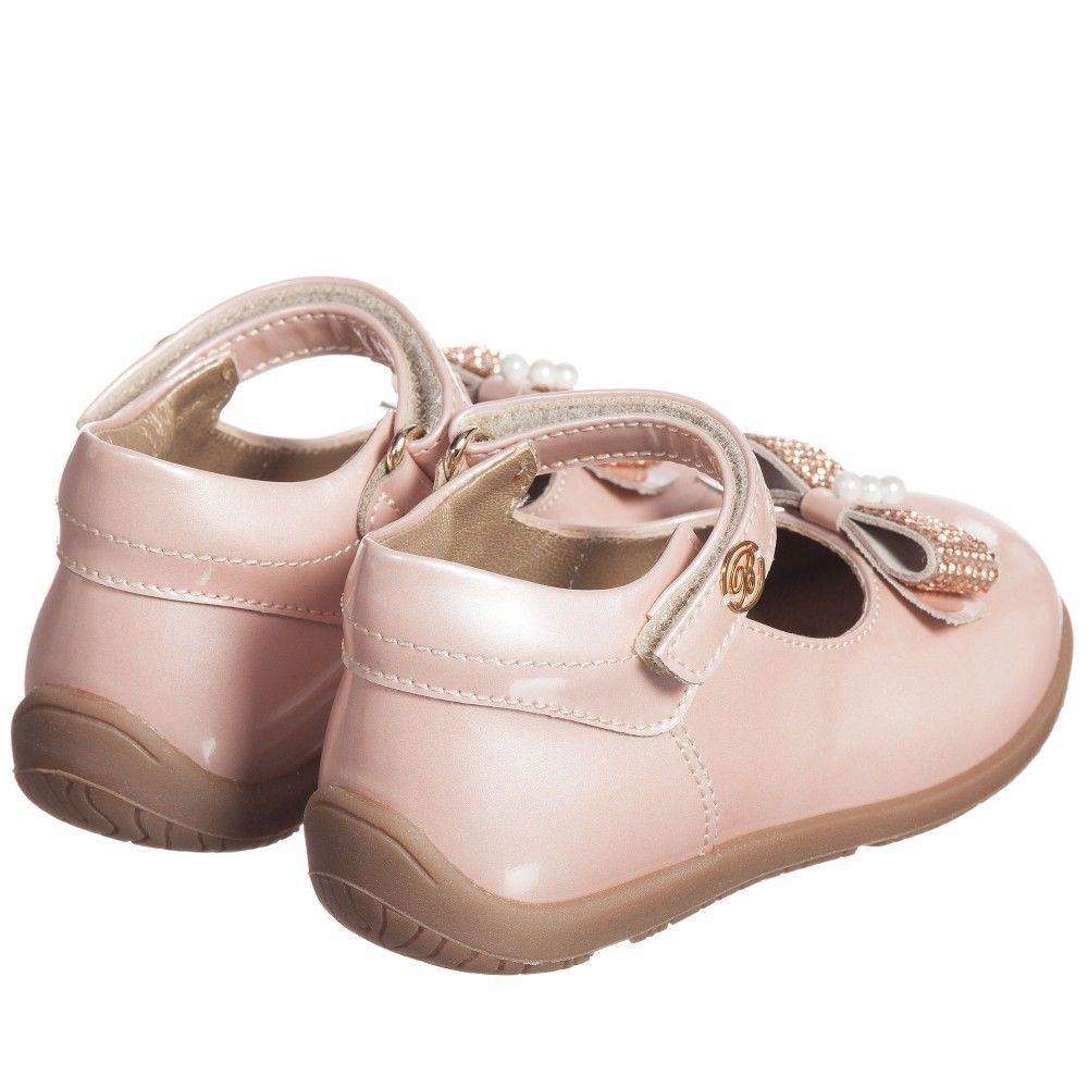 MISS BLUMARINE BABY GIRLS PINK DIAMANTE SHOES EU 21 UK 4.5 - Image 5