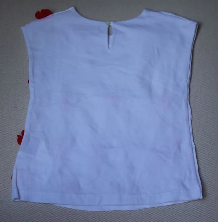 MISS BLUMARINE BABY GIRLS WHITE FLORAL TOP 3 YEARS - Image 3