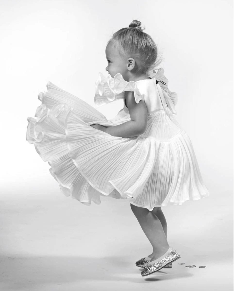 MISS MATICEVSKI BABY GIRLS IVORY CHIFFON DRESS 2 YEARS - Image 6