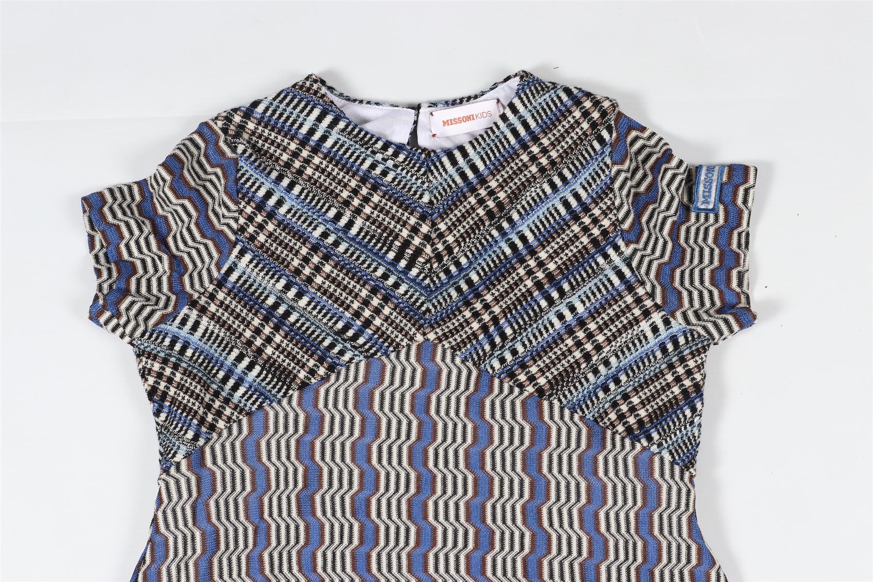 MISSONI BLUE KIDS GIRLS CROCHET DRESS 4-5 YEARS - Image 3