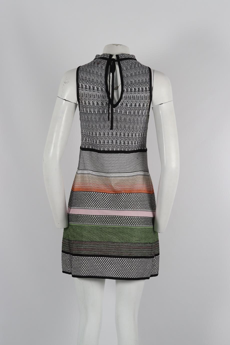 MISSONI CROCHET KNIT MINI DRESS IT 38 UK 6 - Image 4