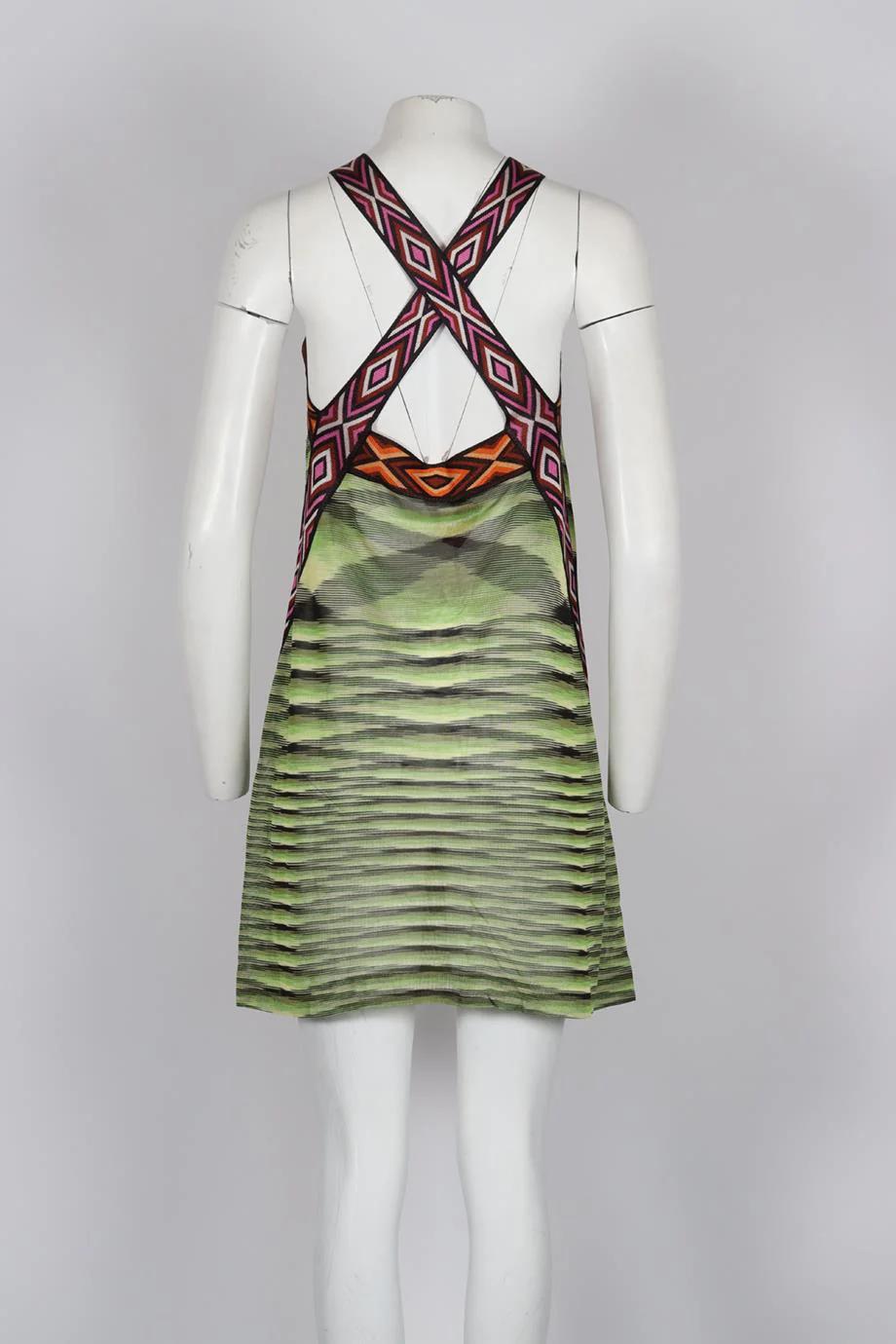 MISSONI CROCHET KNIT MINI DRESS IT 42 UK 10 - Image 4
