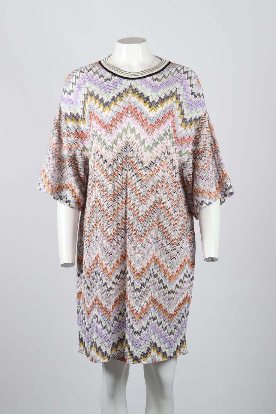 MISSONI CROCHET KNIT MINI DRESS XLARGE - Image 2