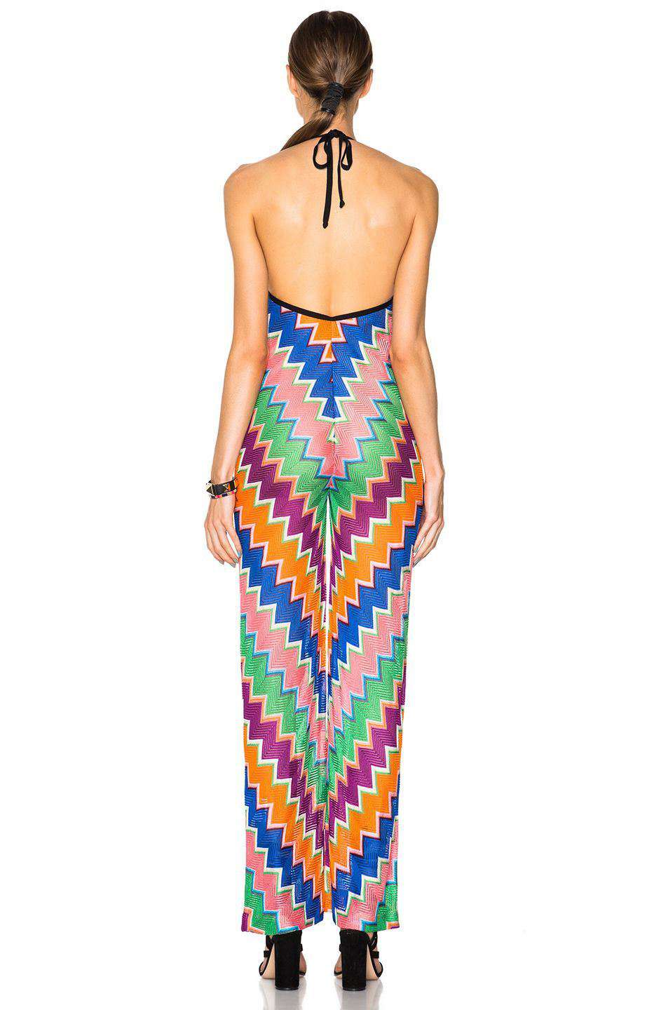 MISSONI GEOMETRIC ZIG-ZAG MULTICOLOUR JUMPSUIT IT 40 UK 8 - Image 3