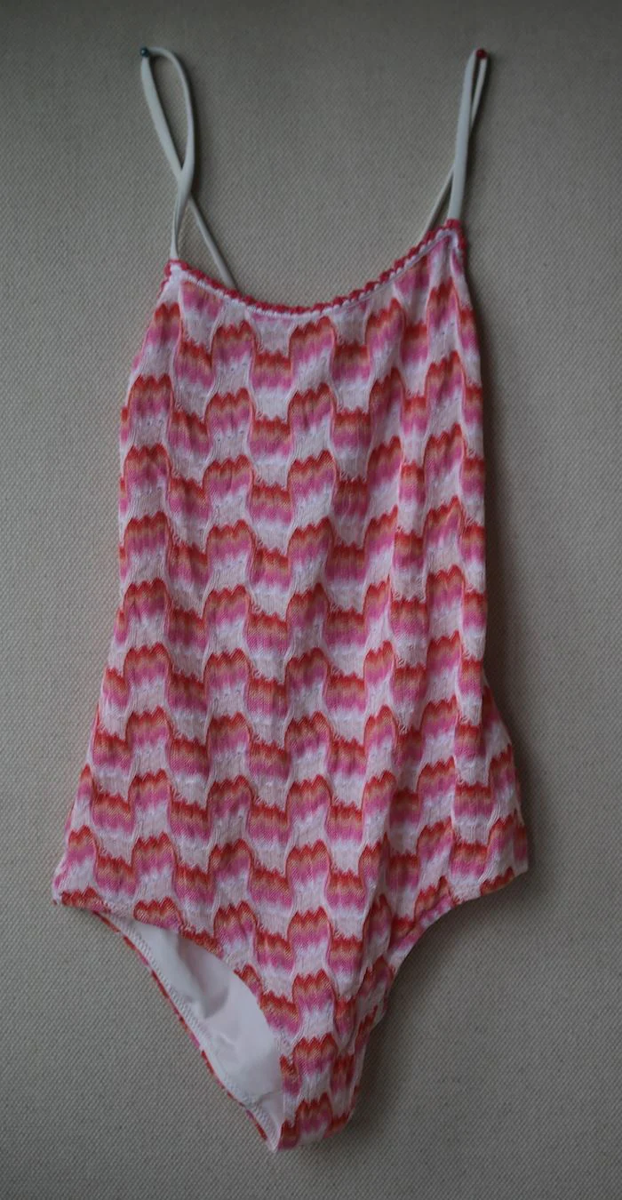 MISSONI GIRLS PINK CROCHET SWIMSUIT 4-5 YEARS - Image 2