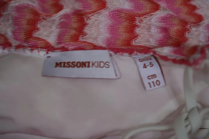 MISSONI GIRLS PINK CROCHET SWIMSUIT 4-5 YEARS - Image 4