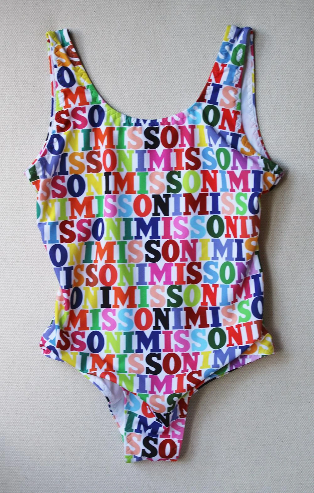 MISSONI KIDS GIRLS LOGO PRINT SWIMSUIT 4-5 YEARS - Image 2