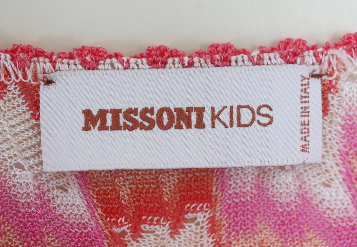 MISSONI KIDS GIRLS ZIGZAG KAFTAN 4-5 YEARS - Image 4