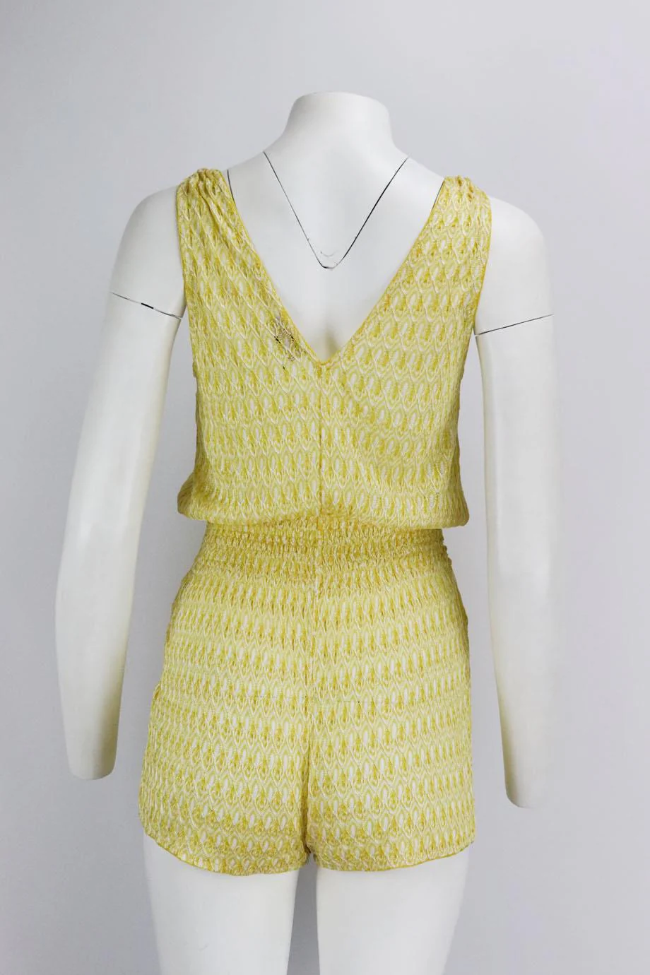 MISSONI MARE CROCHET KNIT PLAYSUIT IT 40 UK 8 - Image 4