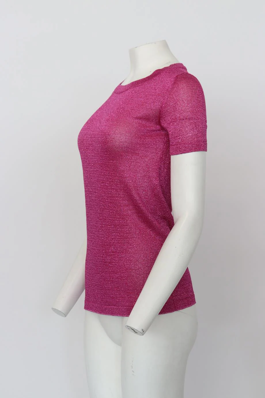 MISSONI METALLIC STRETCH KNIT TOP IT 38 UK 6 - Image 3