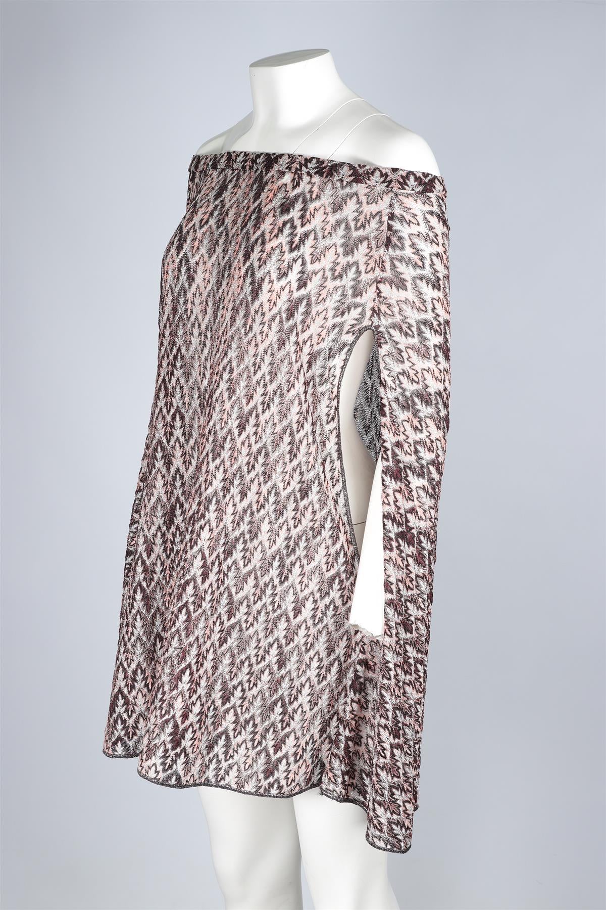 MISSONI MULTI CROCHET PONCHO IT 40 UK 8 - Image 3