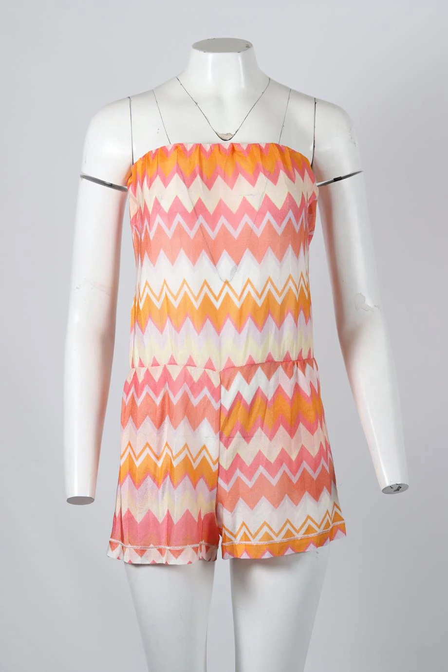 MISSONI STRAPLESS CROCHET KNIT PLAYSUIT IT 38 UK 6 - Image 2