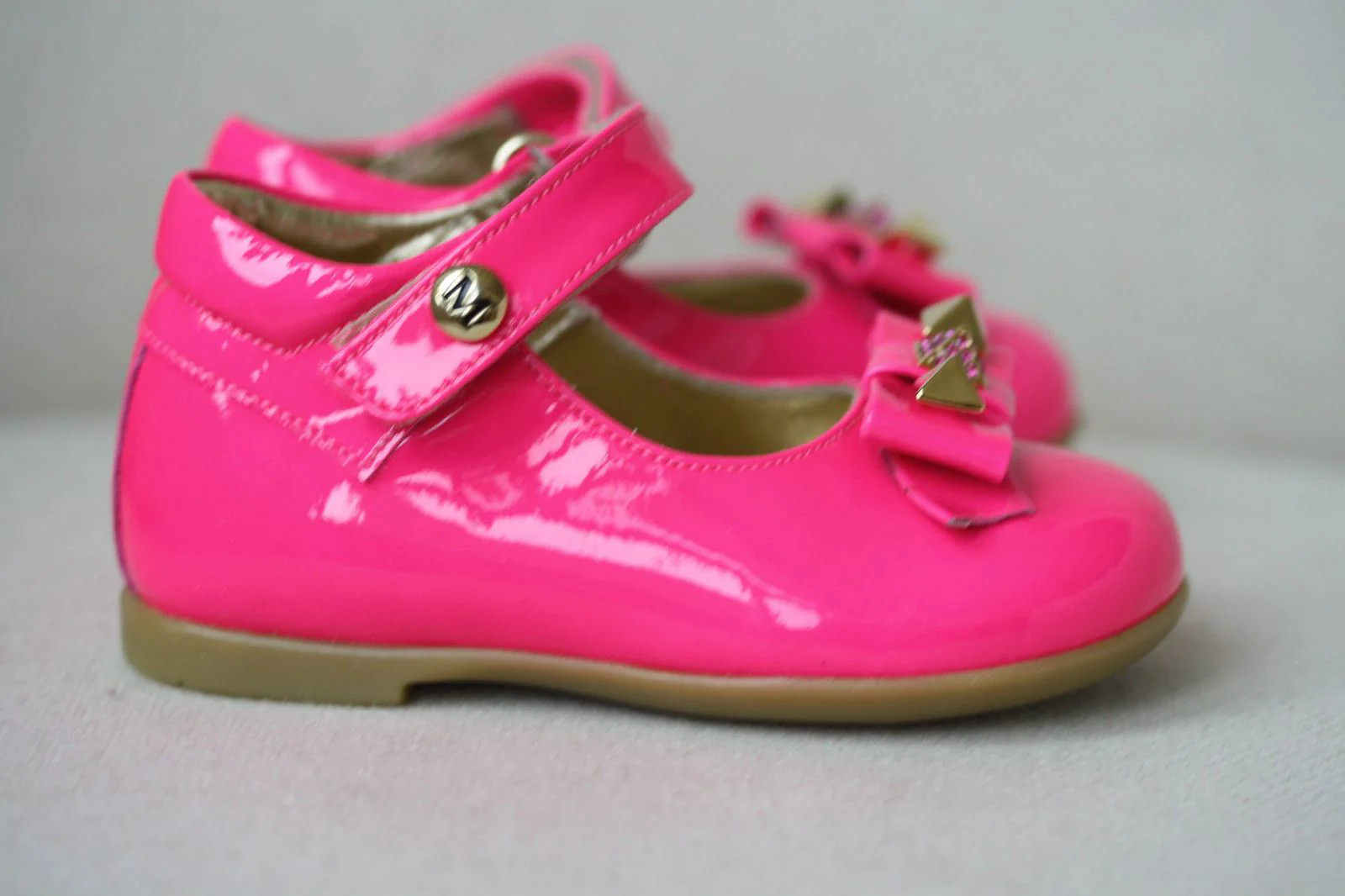 MISSOURI BABY FUSCHIA BALLERINA SHOES EU 19 UK 3 US 4 - Image 6