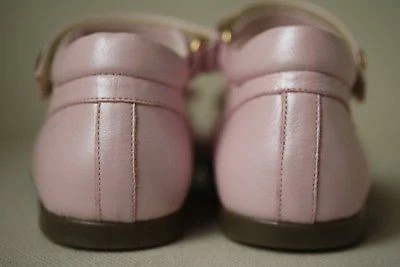 MISSOURI GIRLS PINK LEATHER BOW SHOES EU 24 UK 7 - Image 6