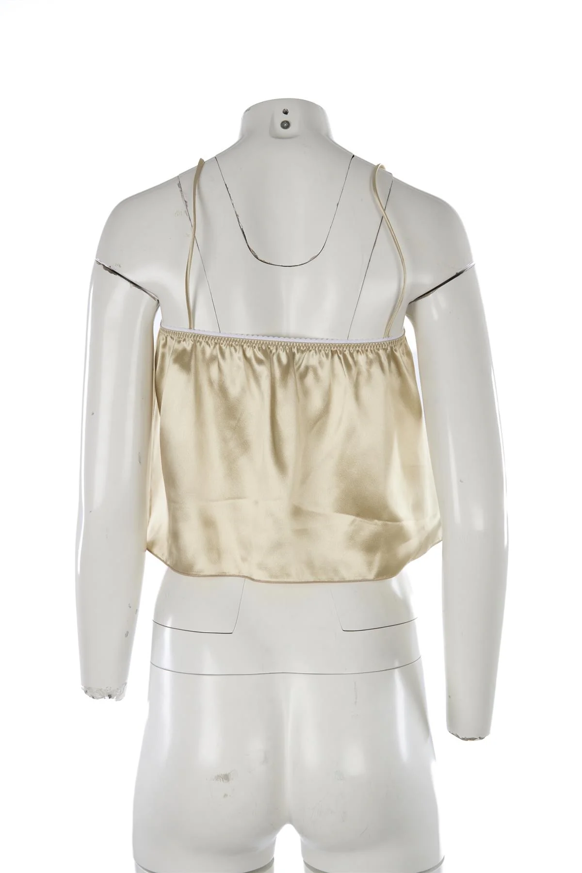 MIU MIU BEIGE SATIN TOP IT 40 UK 8 - Image 4