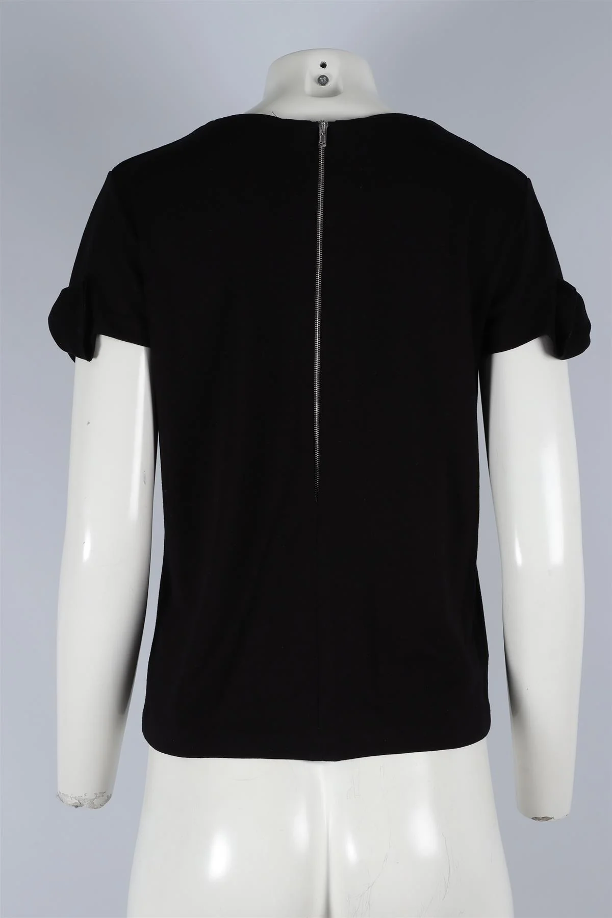 MIU MIU BLACK JERSEY TOP SMALL - Image 4