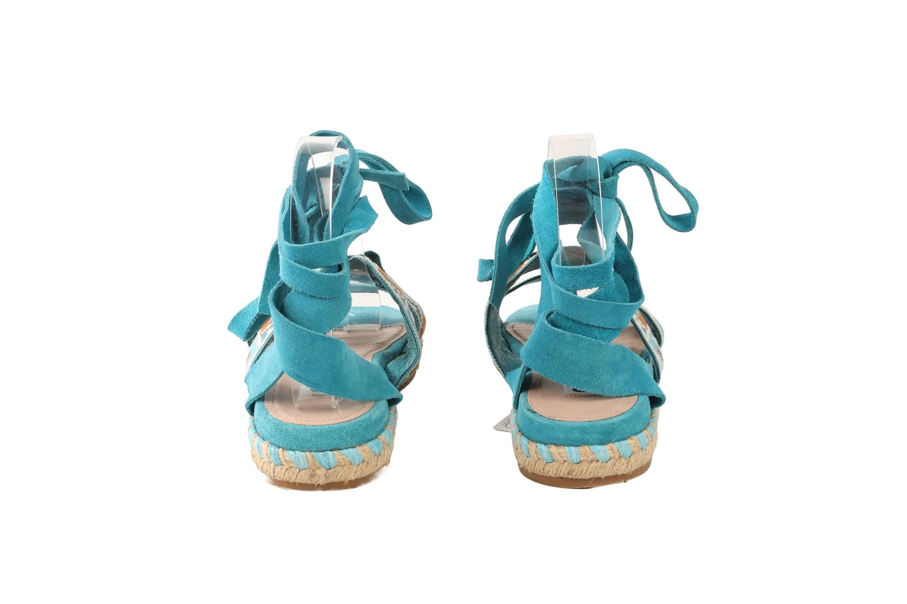 MIU MIU BLUE SUEDE SANDALS EU 38 UK 5 US 8 - Image 5
