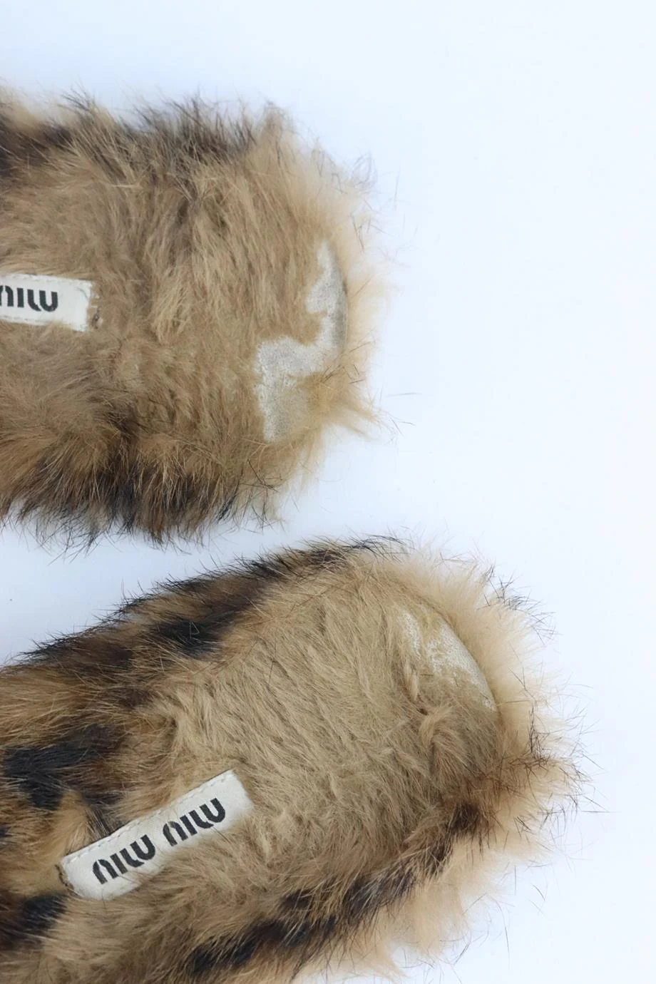 MIU MIU EMBELLISHED LEOPARD PRINT FUR SLIDES EU 37 UK 4 US 7 - Image 7
