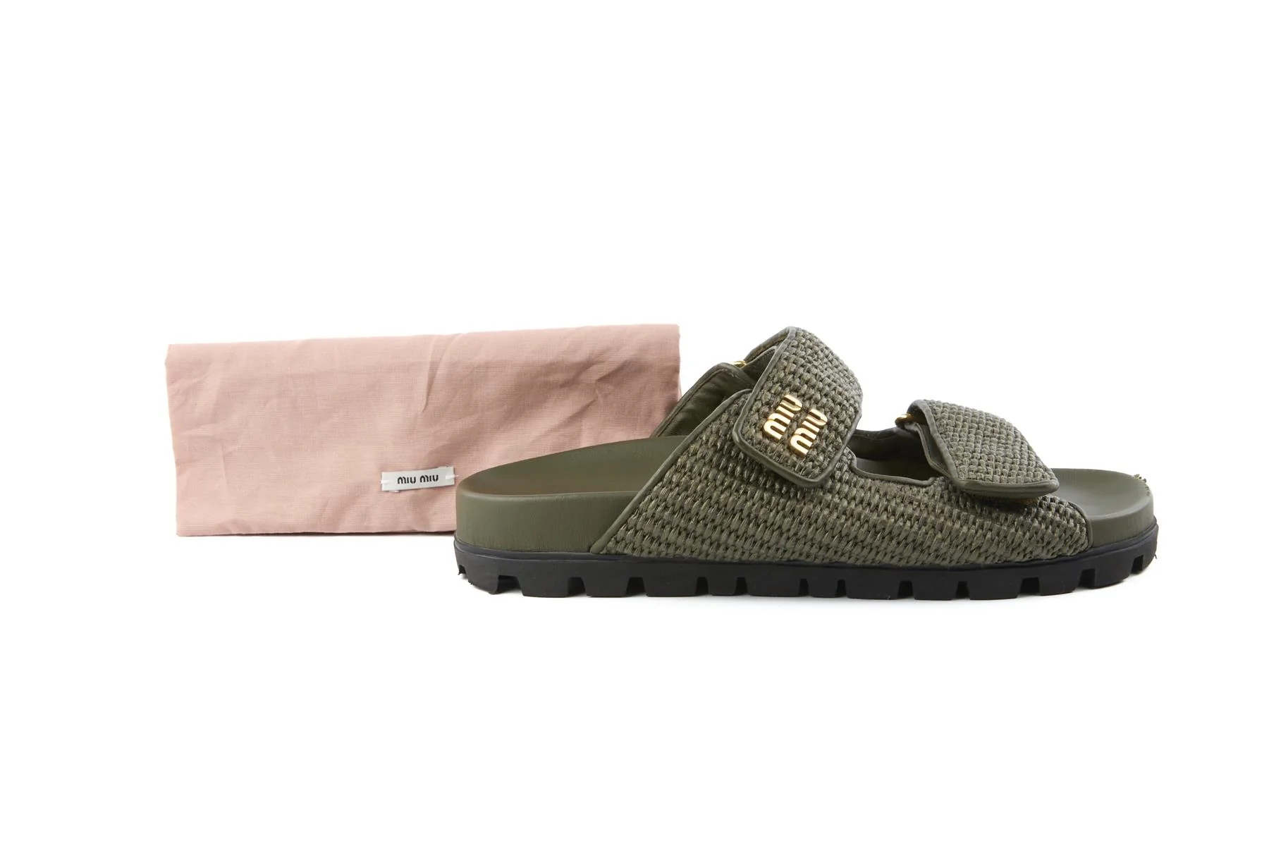 MIU MIU GREEN CROCHET SLIDES EU 40 UK 7 US 10 - Image 7