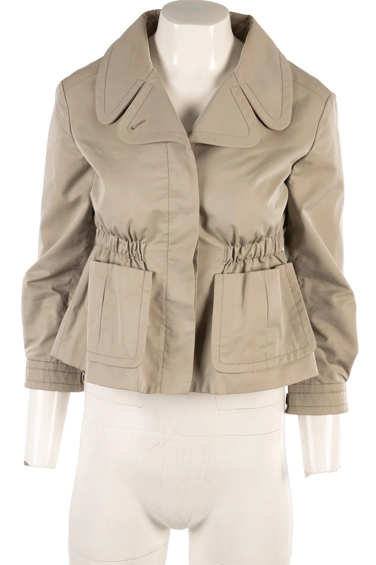 MIU MIU GREY COTTON JACKET IT 42 UK 10 - Image 2