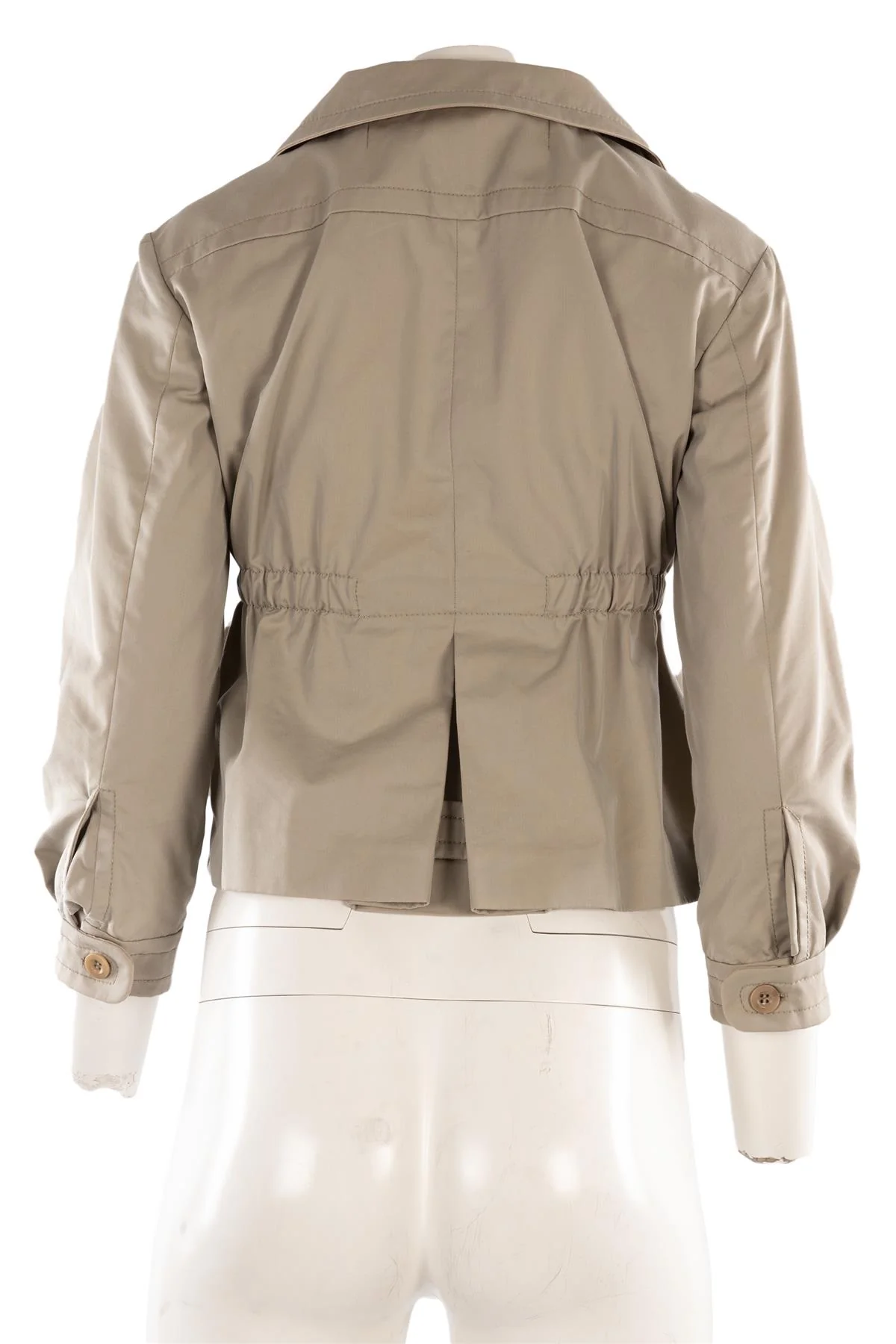 MIU MIU GREY COTTON JACKET IT 42 UK 10 - Image 4