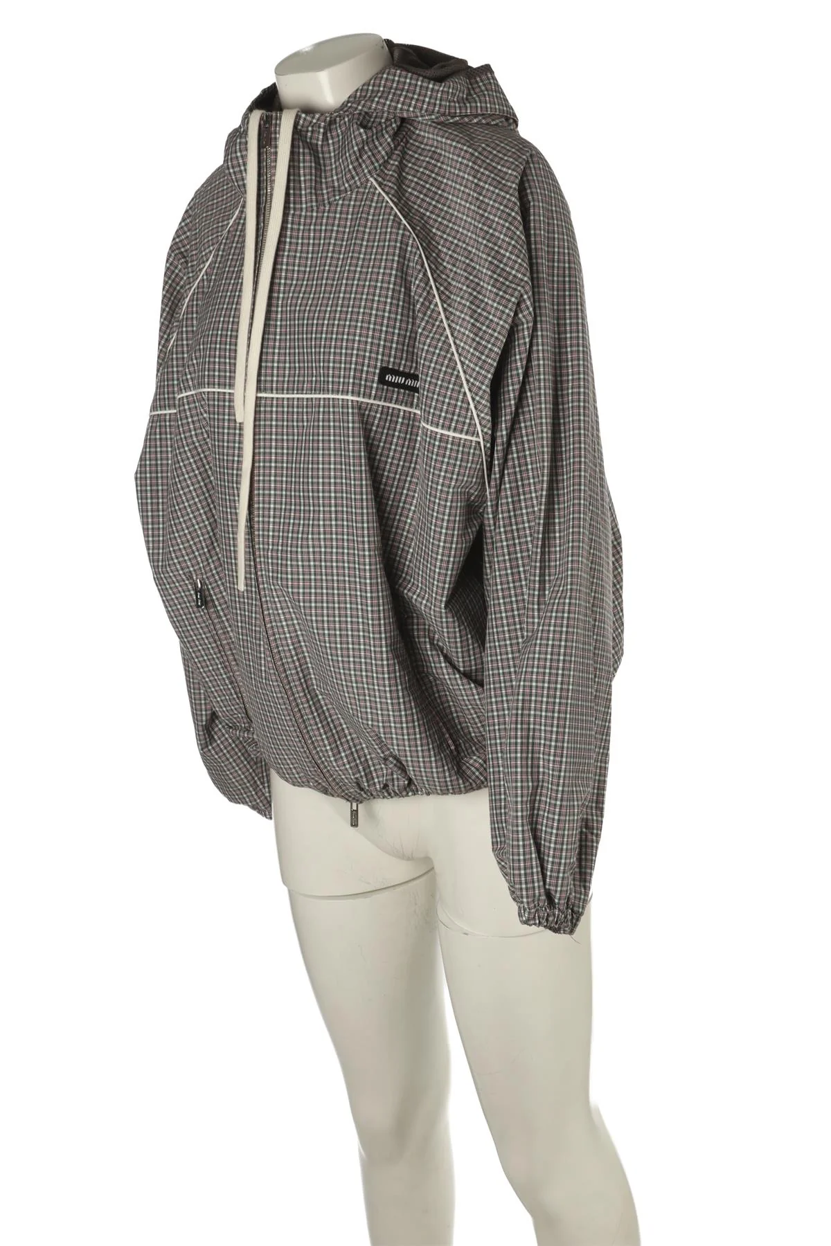 MIU MIU GREY SHELL JACKET IT 36 UK 4 - Image 3