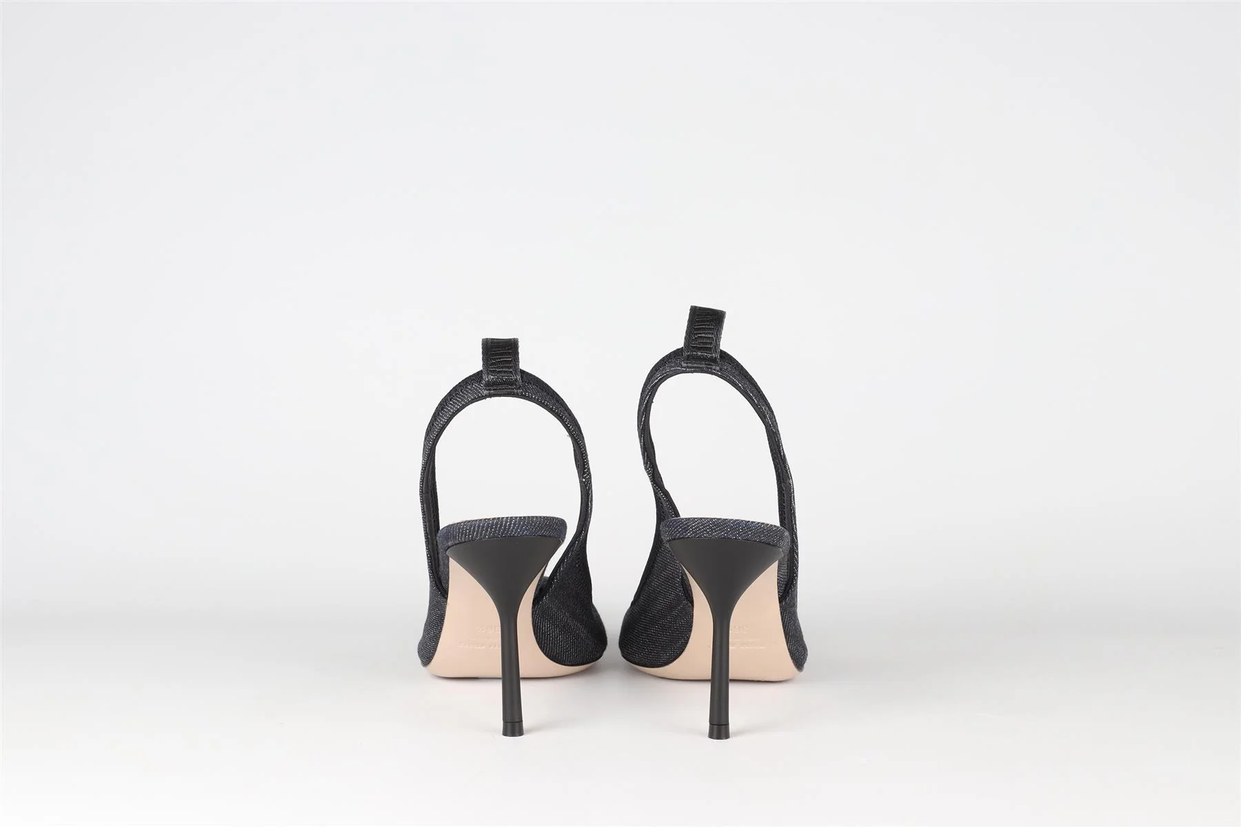 MIU MIU NAVY DENIM SLINGBACK PUMPS EU 36.5 UK 3.5 US 6.5 - Image 5