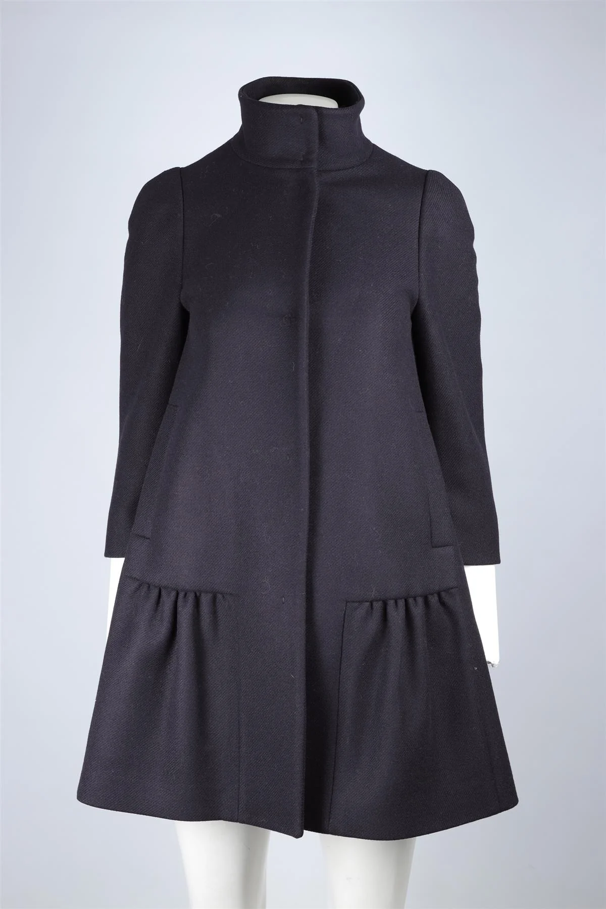 MIU MIU NAVY WOOL COAT IT 36 UK 4 - Image 2
