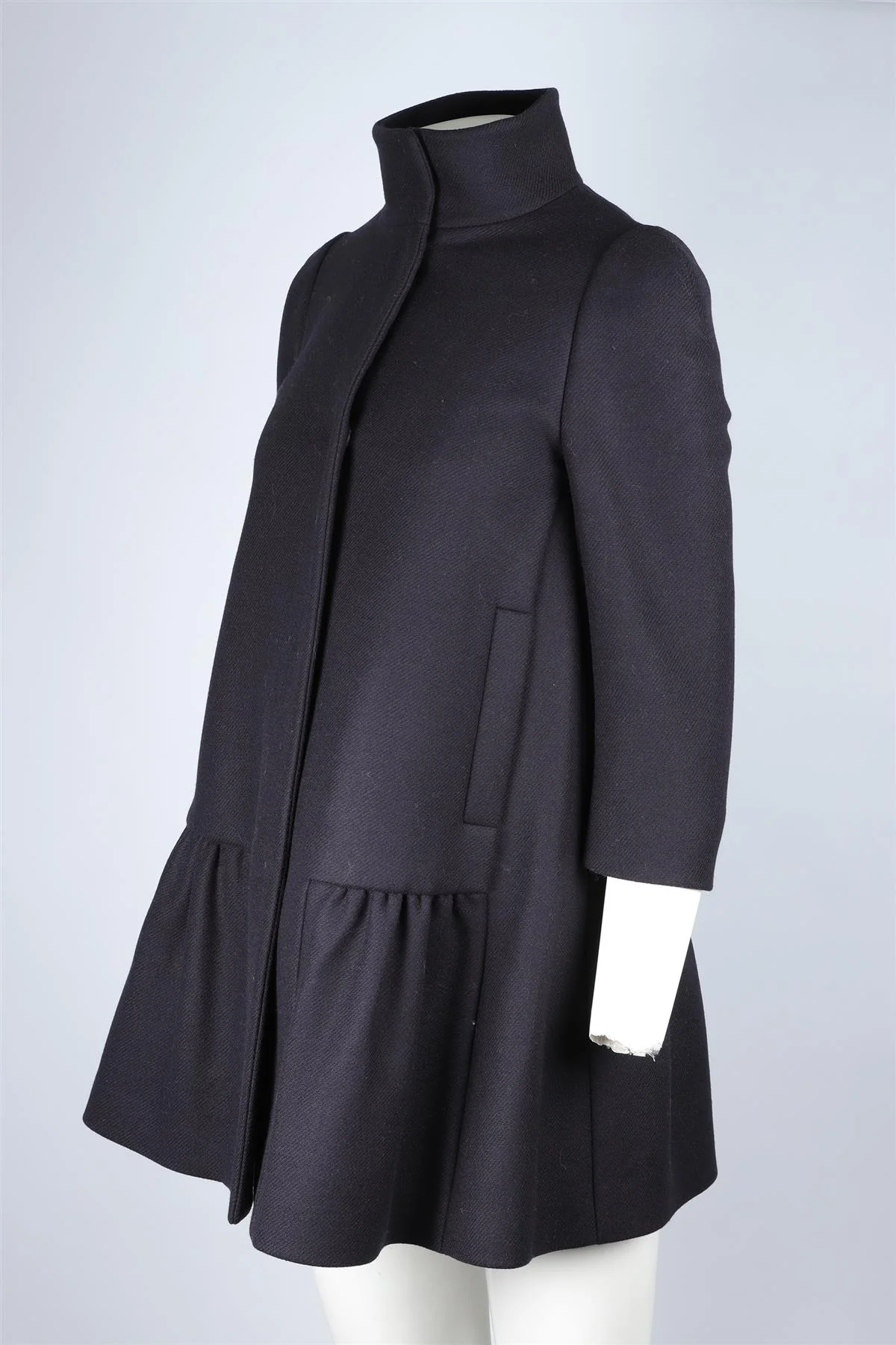 MIU MIU NAVY WOOL COAT IT 36 UK 4 - Image 3
