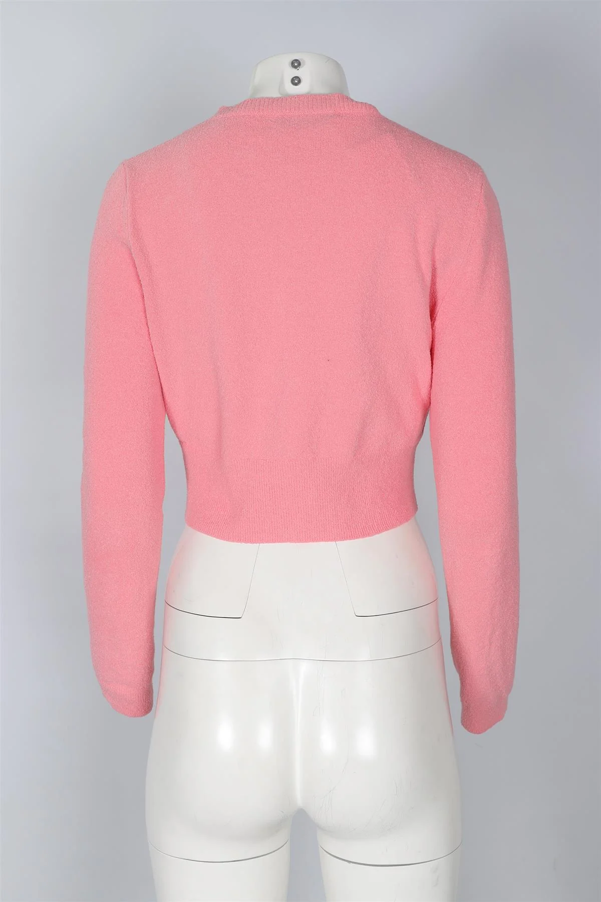 MIU MIU PINK COTTON CARDIGAN IT 42 UK 10 - Image 4