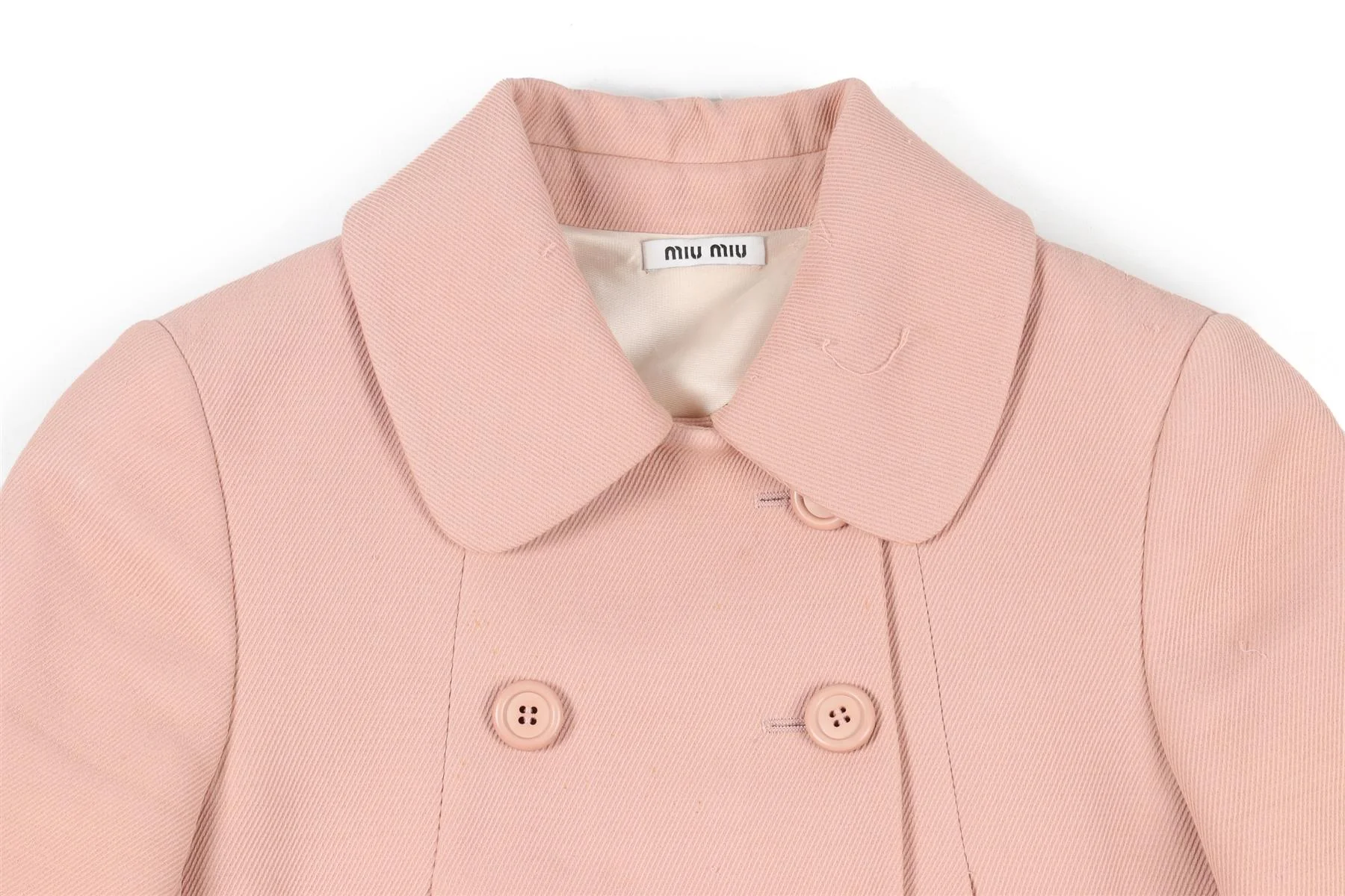 MIU MIU PINK COTTON JACKET IT 36 UK 4 - Image 3