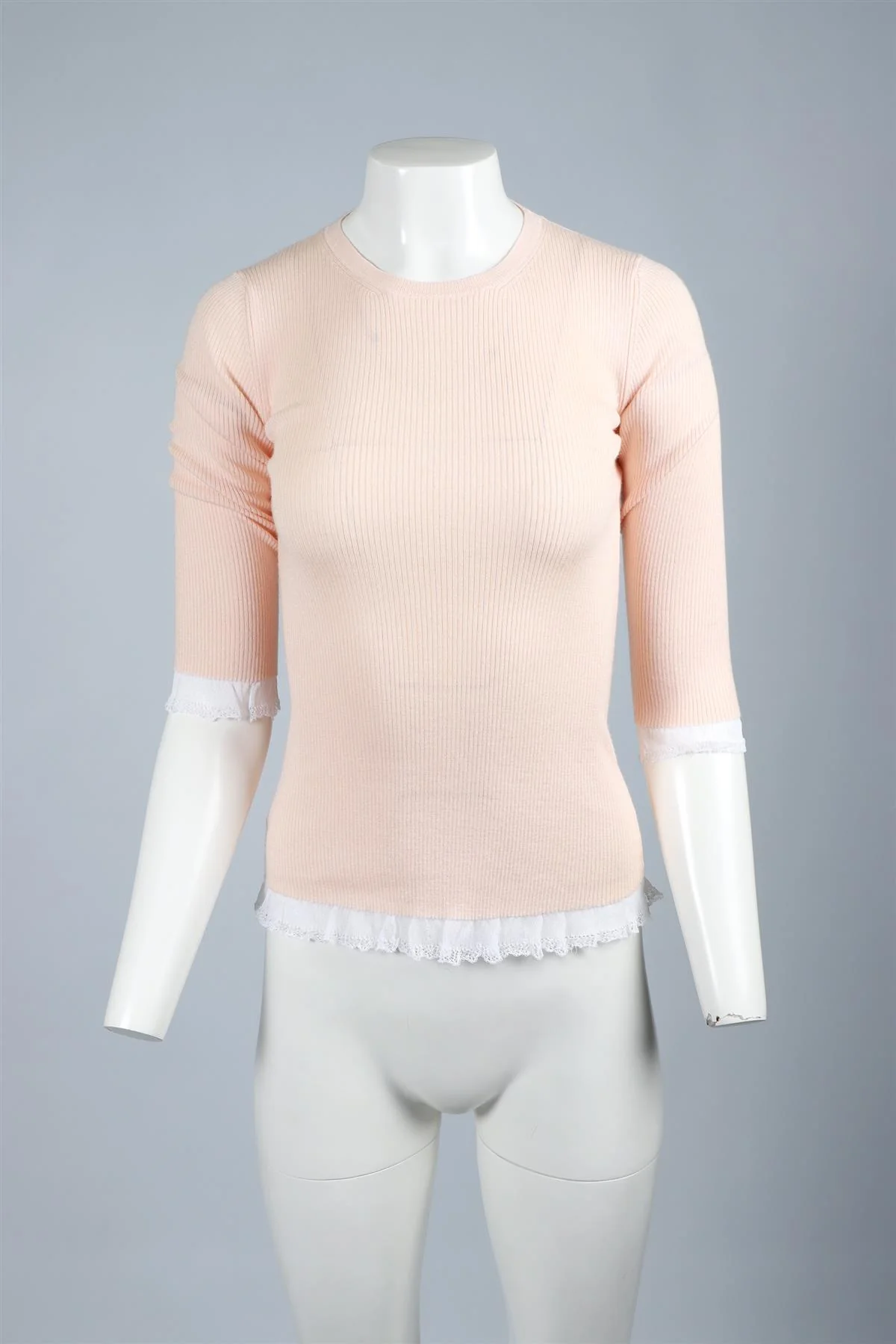 MIU MIU PINK KNIT SWEATER IT 38 UK 6 - Image 2
