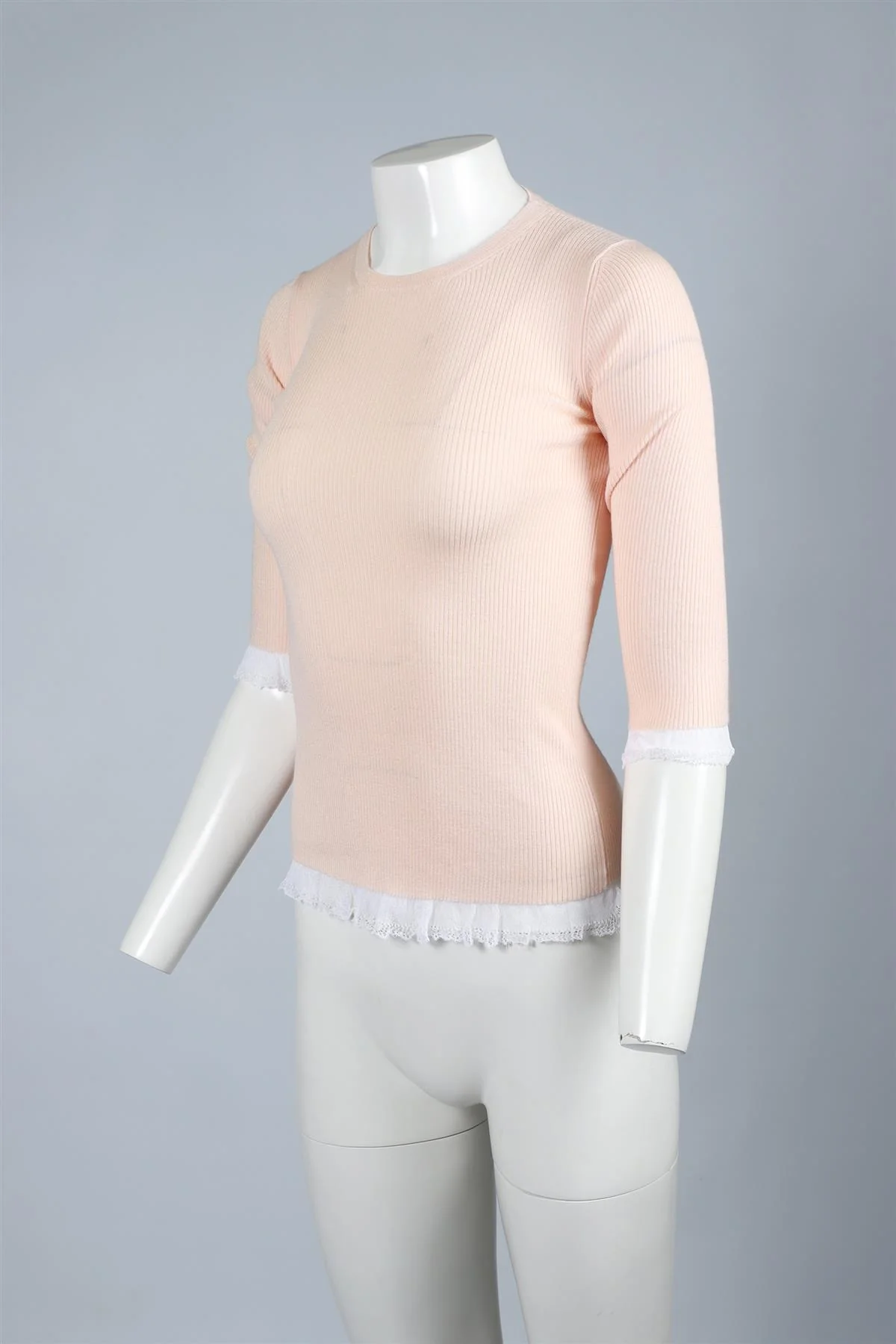 MIU MIU PINK KNIT SWEATER IT 38 UK 6 - Image 3