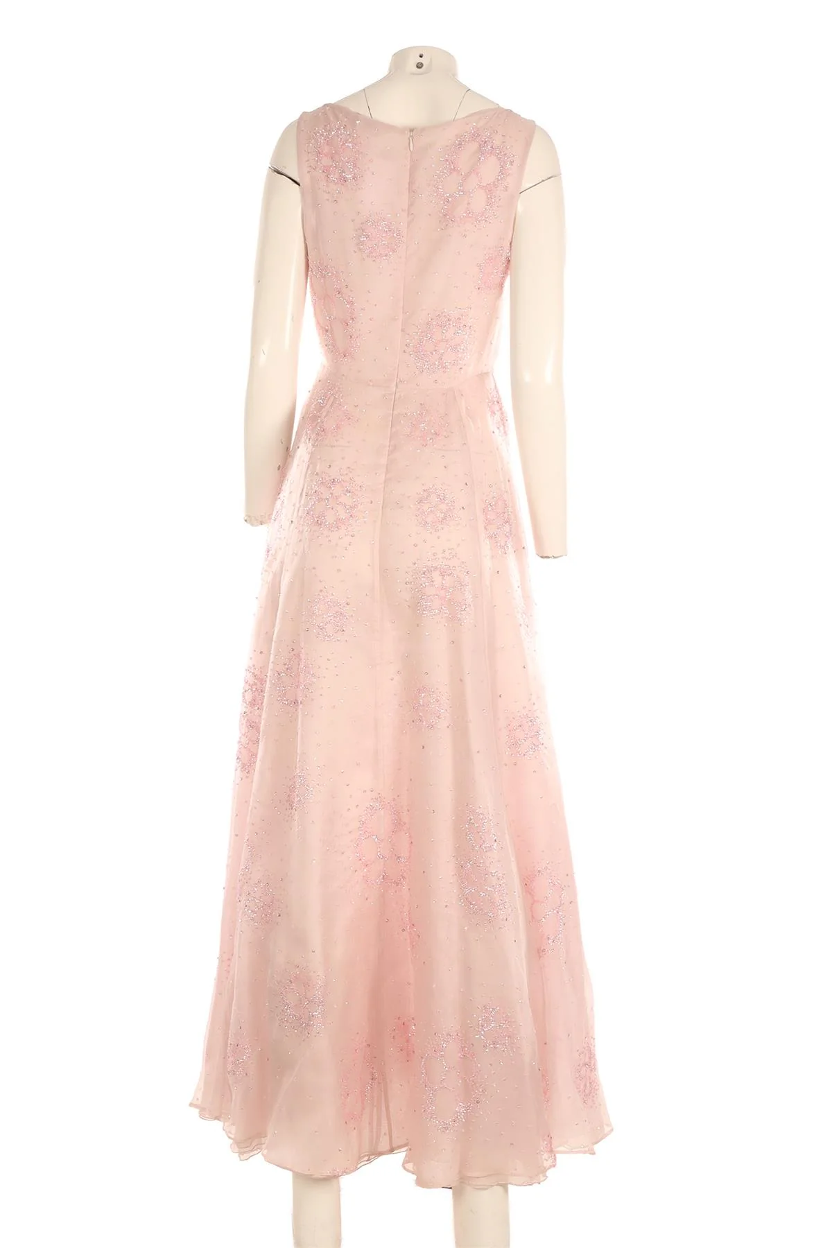 MIU MIU PINK SILK GOWN IT 40 UK 8 - Image 4