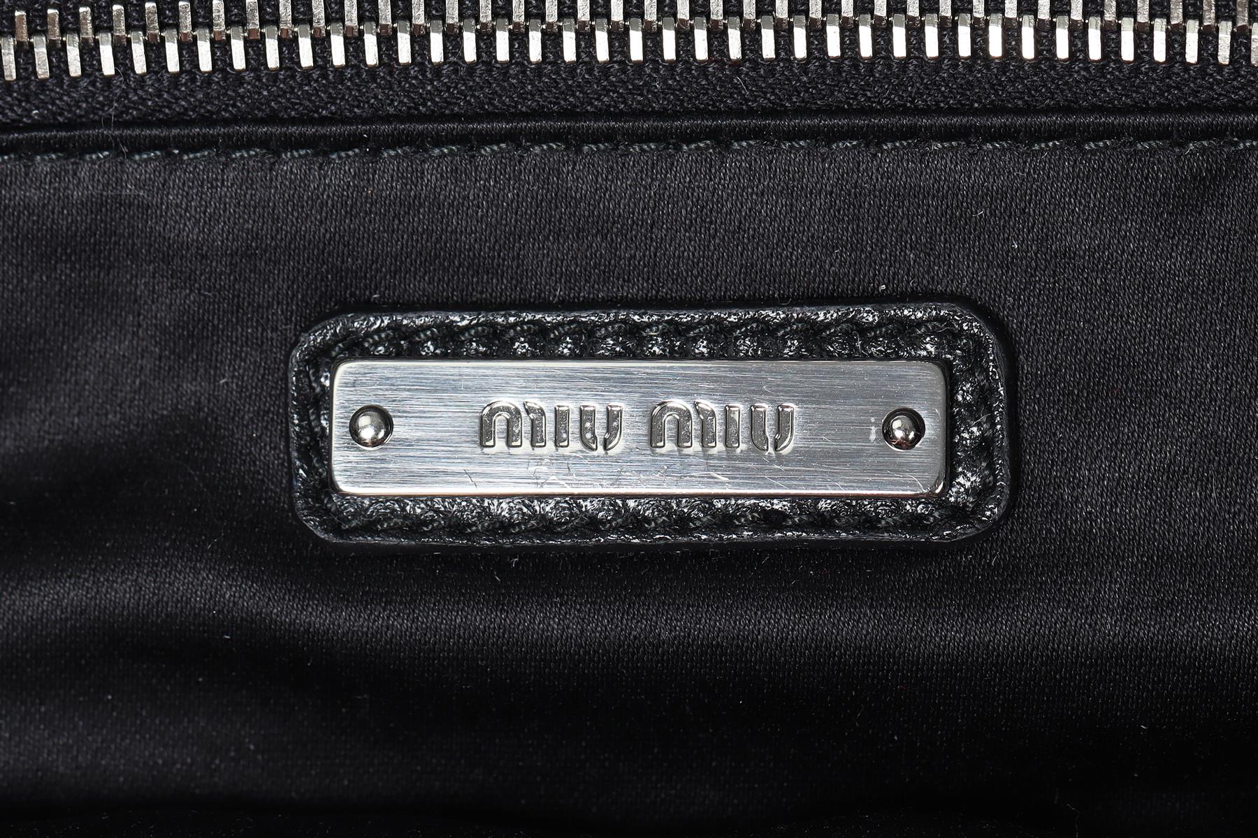 MIU MIU SEQUIN AND SATIN CLUTCH - Image 10