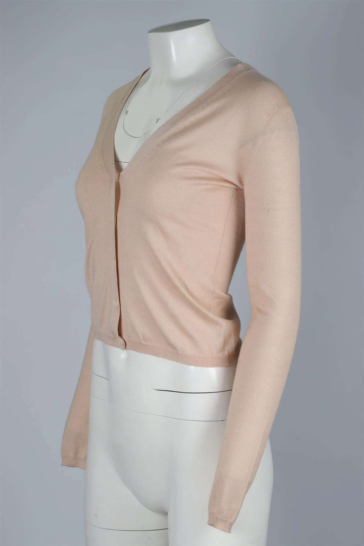 MIU MIU TAN CASHMERE CARDIGAN UK 10 - Image 3