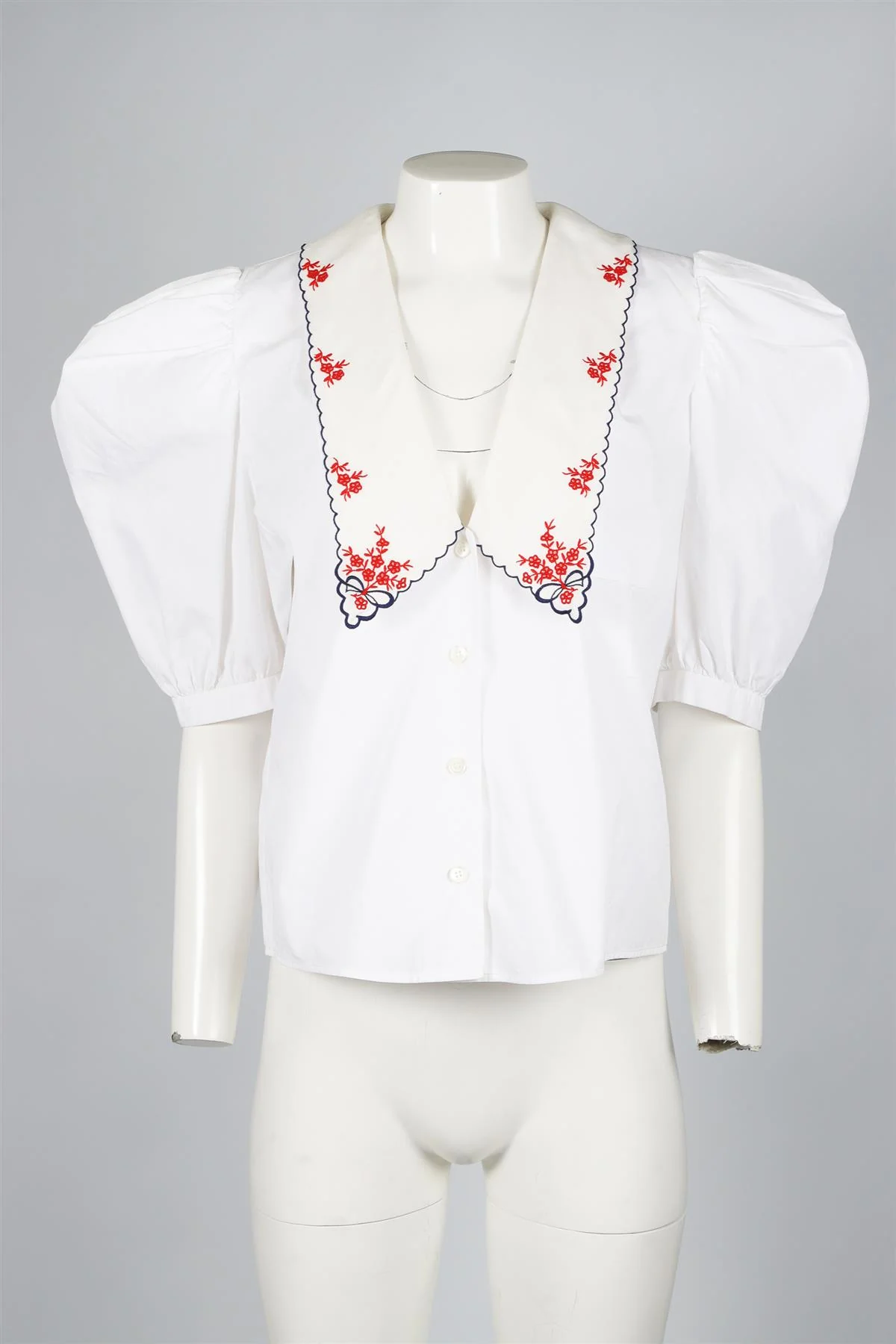 MIU MIU WHITE COTTON SHIRT IT 38 UK 6 - Image 3