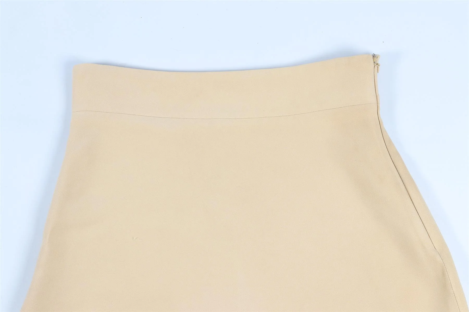 MIU MIU YELLOW CREPE MINI SKIRT IT 38 UK 6 - Image 3