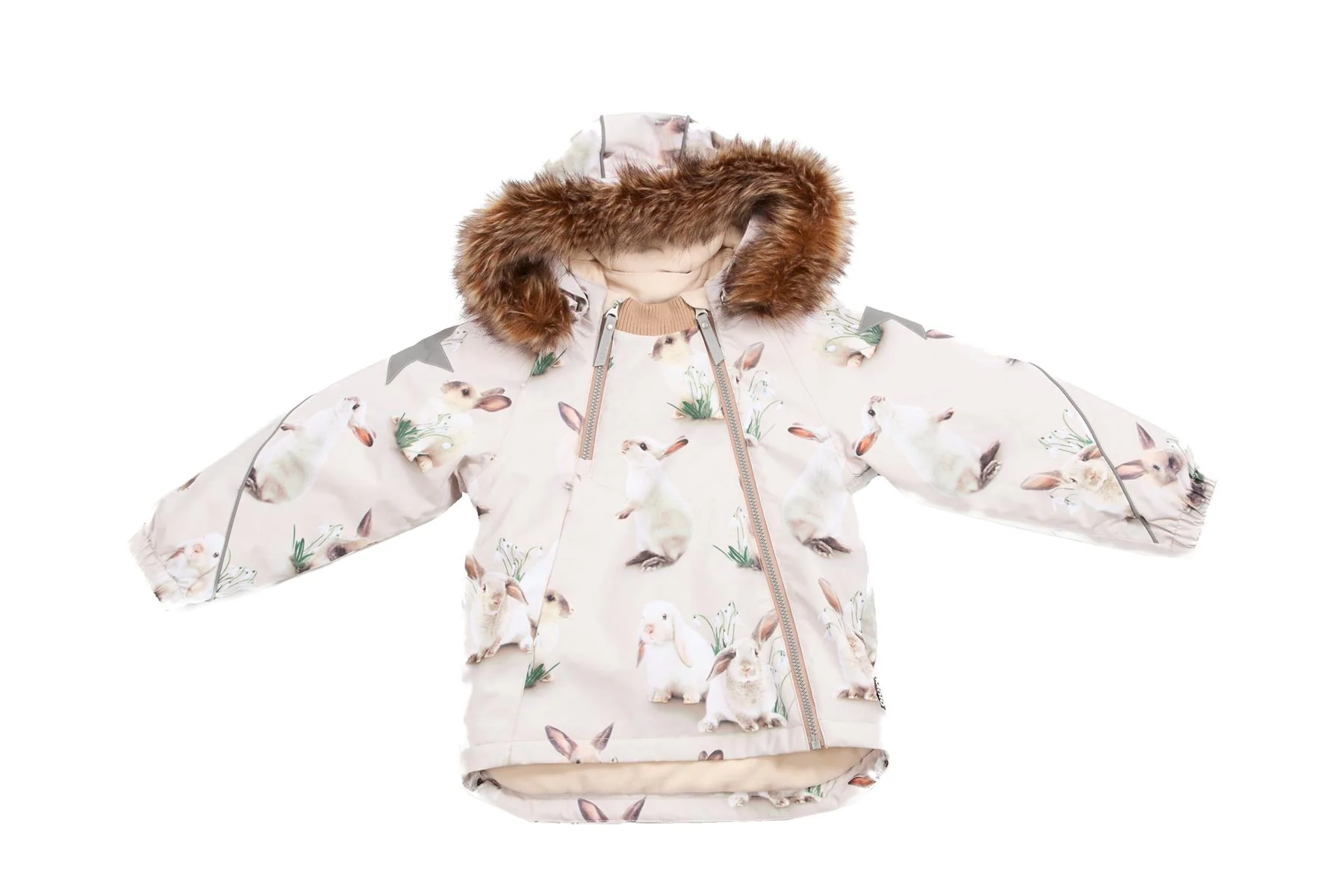 MOLO BEIGE KIDS GIRLS SKI JACKET 5 YEARS - Image 2
