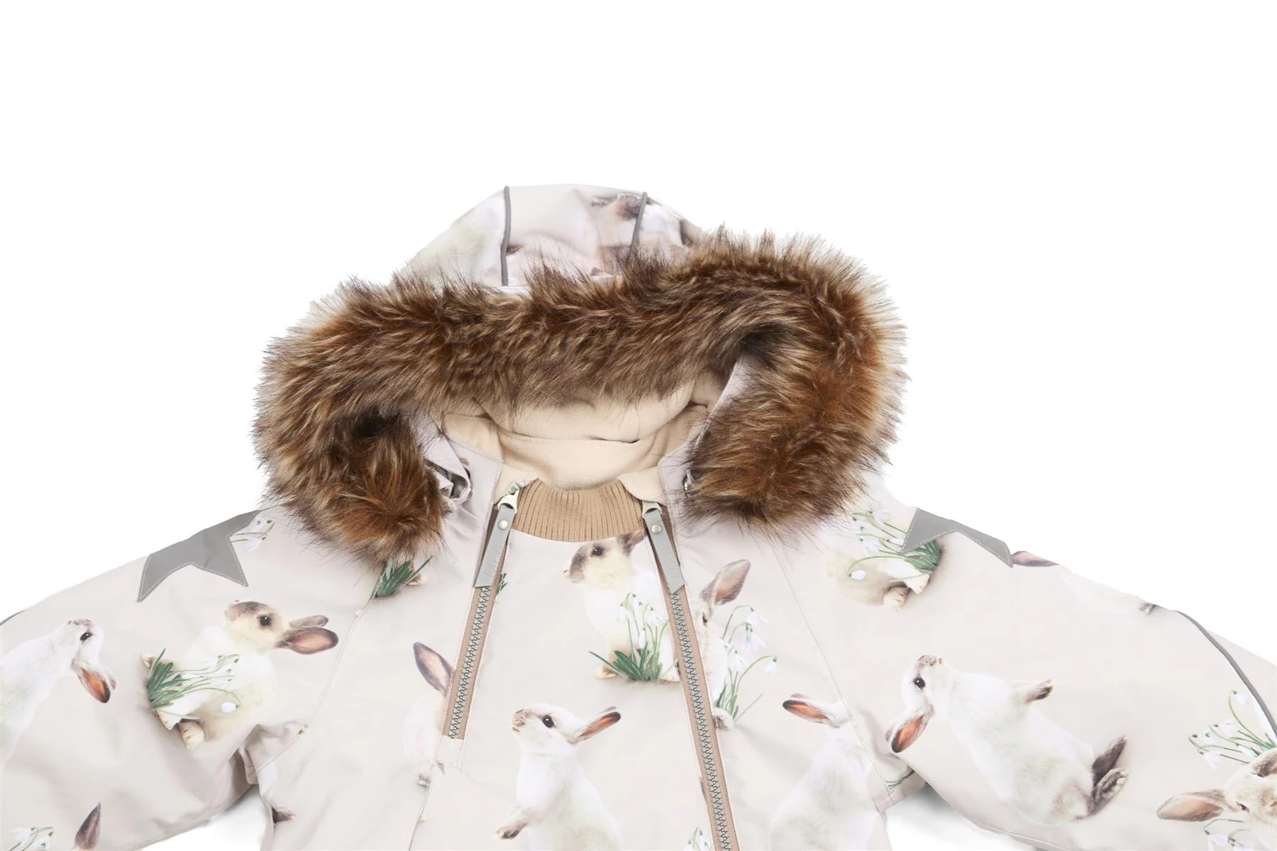 MOLO BEIGE KIDS GIRLS SKI JACKET 5 YEARS - Image 3