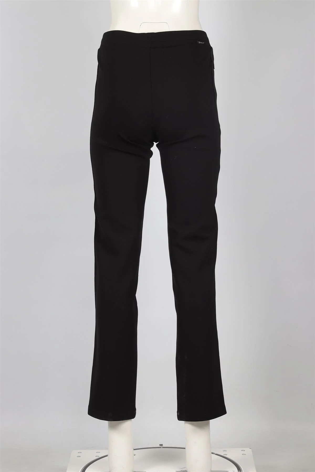 MONCLER BLACK JERSEY STRAIGHT LEG PANTS XSMALL - Image 4