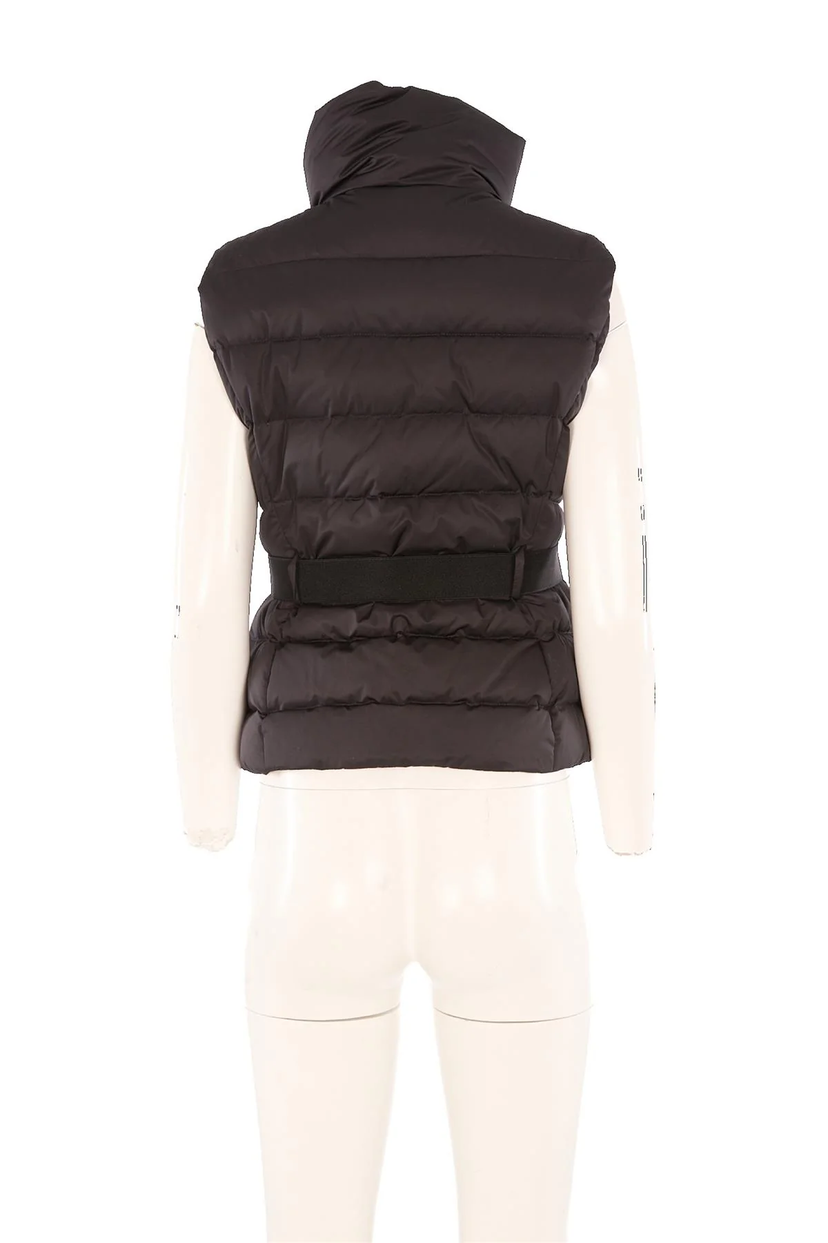 MONCLER BLACK PADDED DOWN GILET 2 UK 10 - Image 4