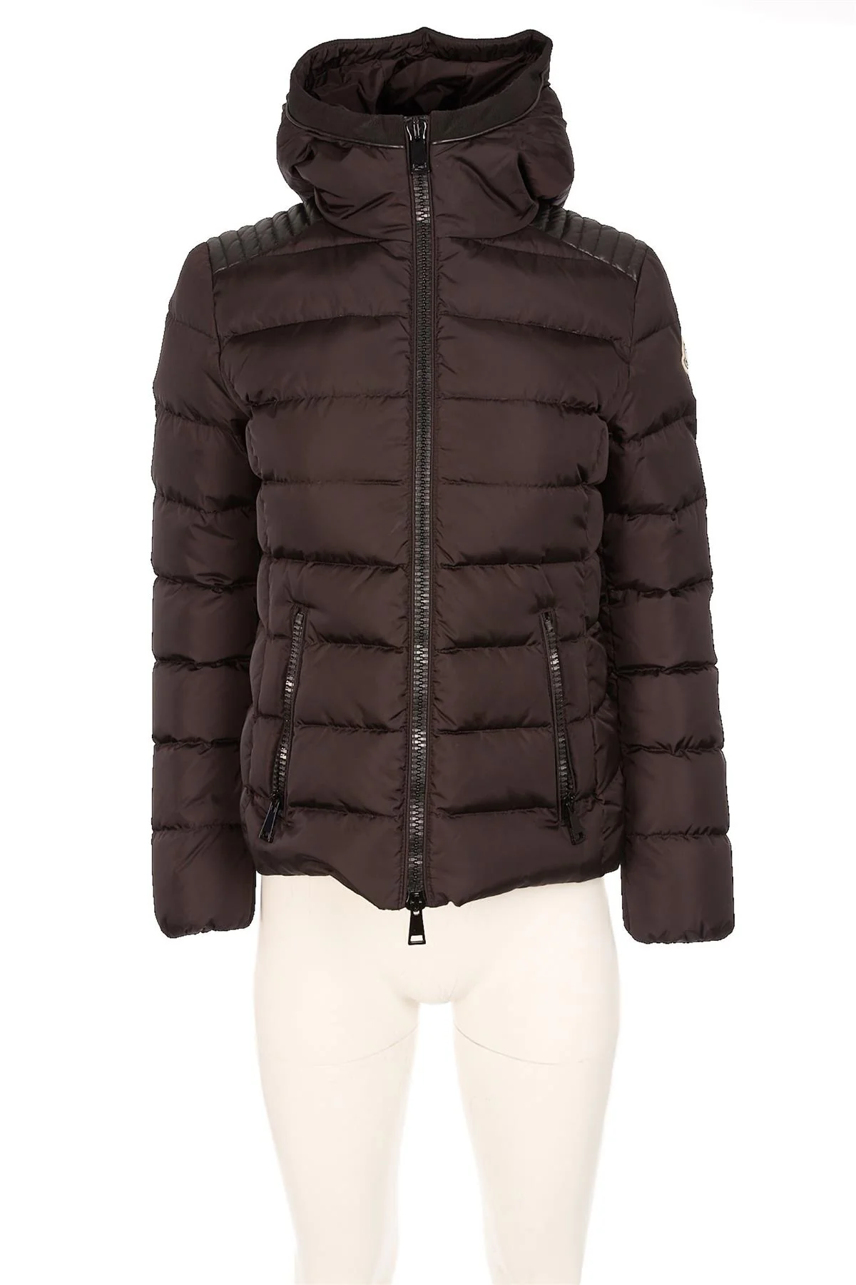 MONCLER BLACK PADDED DOWN JACKET 1 UK 8 - Image 2
