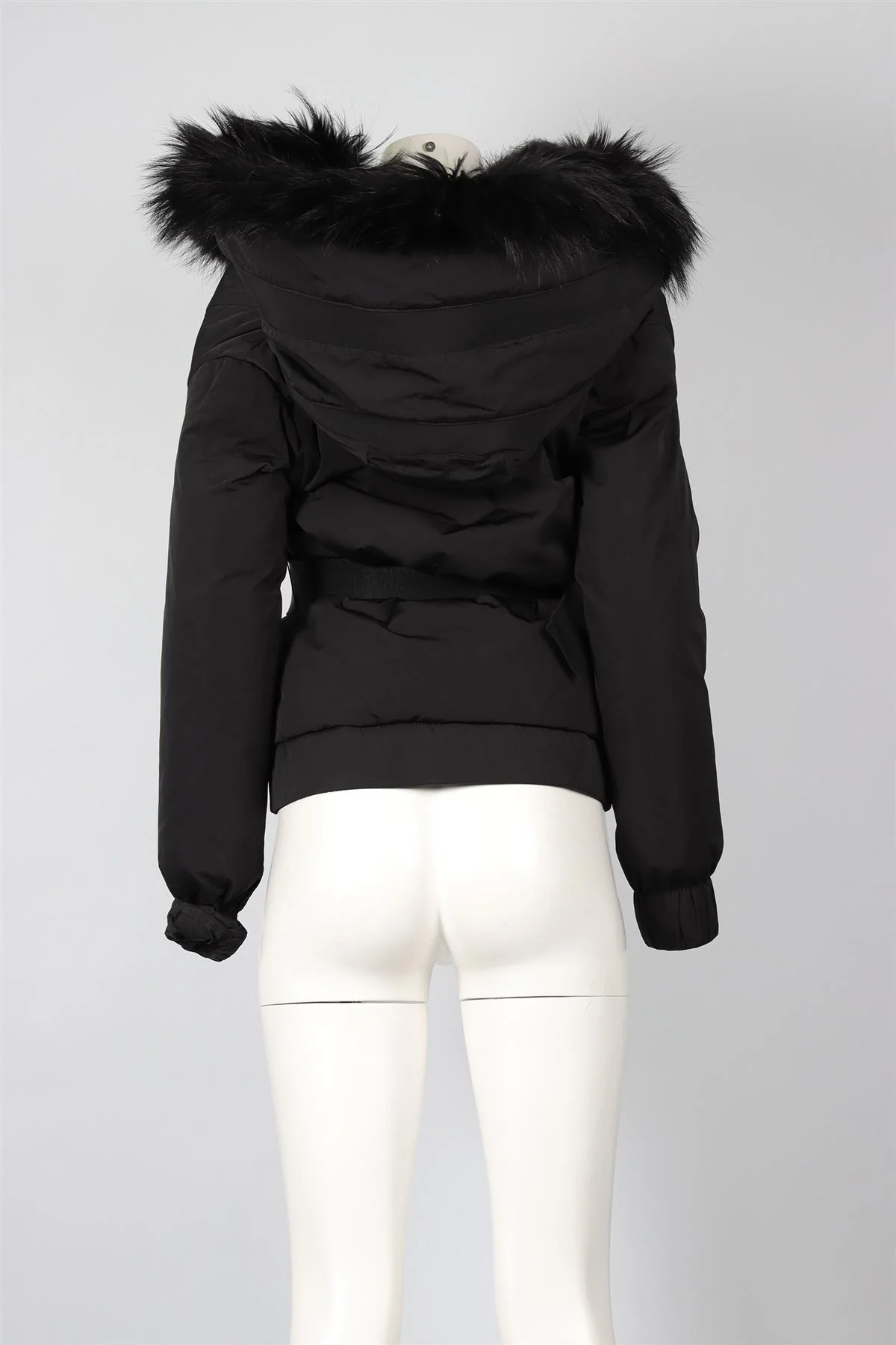 MONCLER BLACK PADDED SHELL JACKET SMALL - Image 4