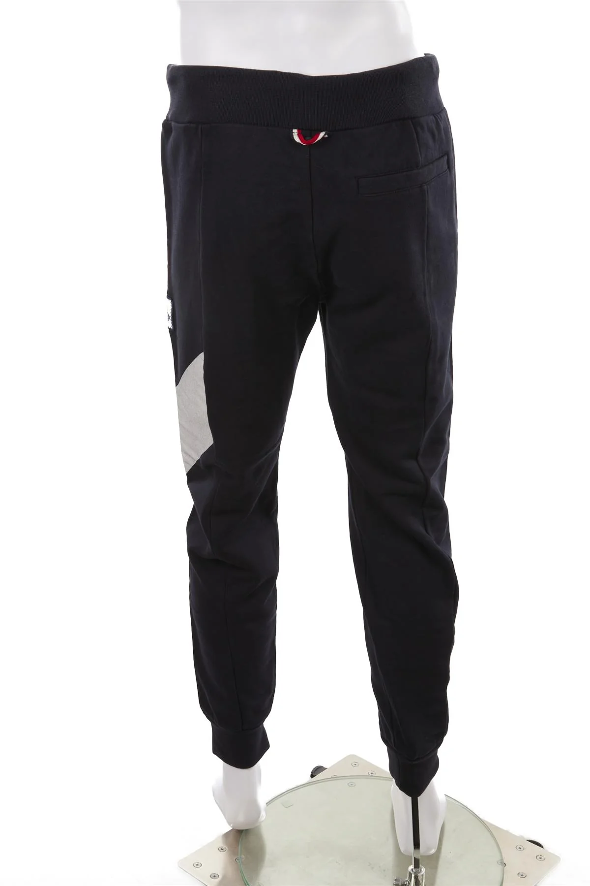 MONCLER GAMME BLEU NAVY MEN'S COTTON TRACK PANTS LARGE - Image 4