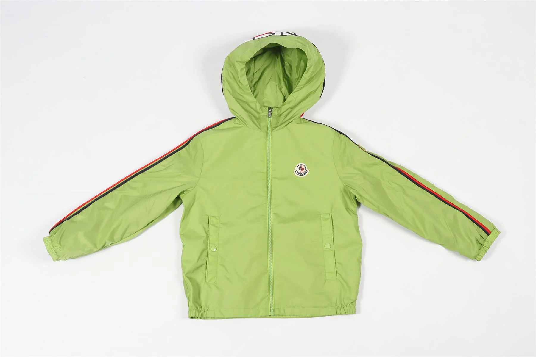 MONCLER GREEN KIDS BOYS SHELL JACKET 8 YEARS - Image 2