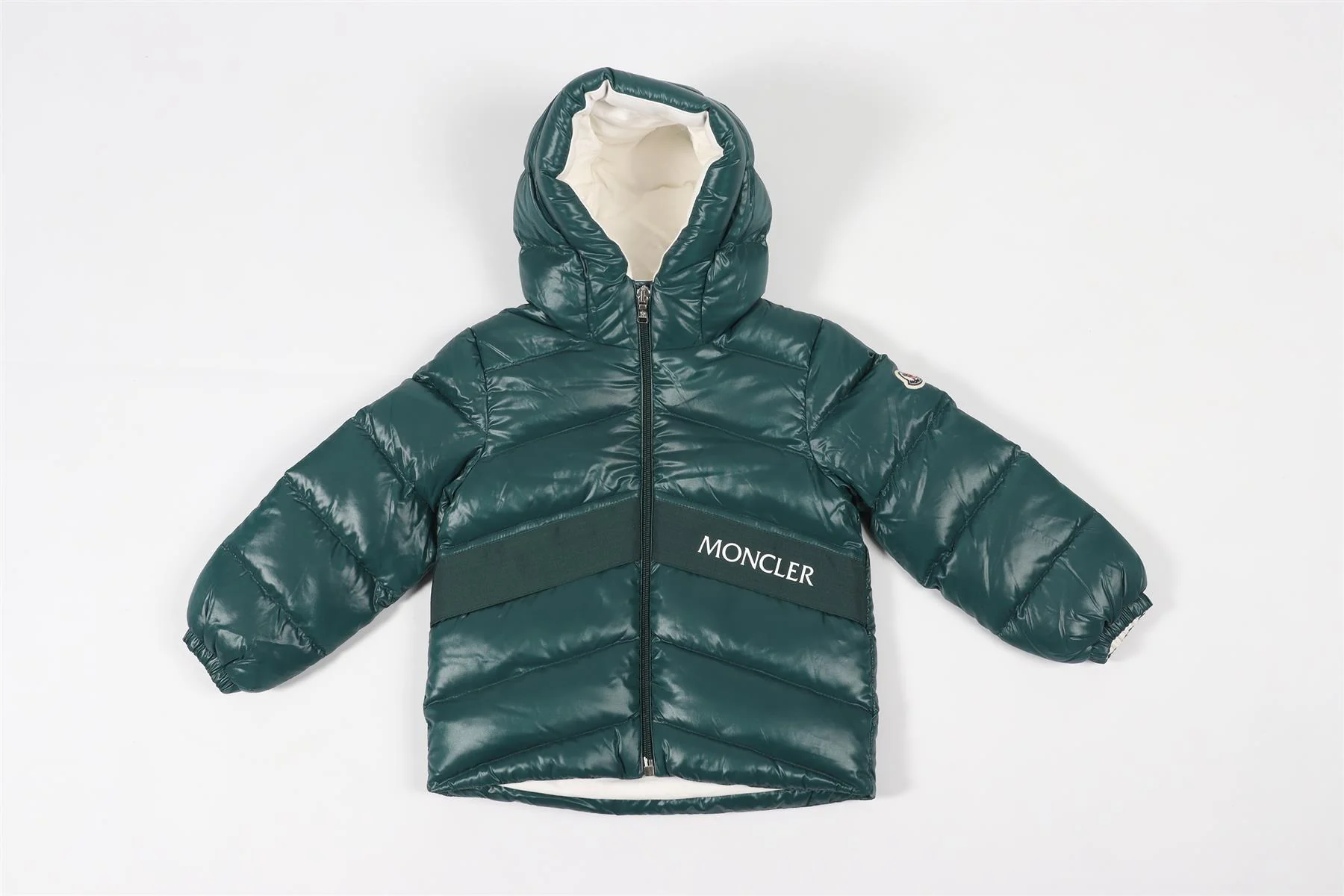 MONCLER GREEN KIDS GIRLS PADDED JACKET 3 YEARS - Image 2